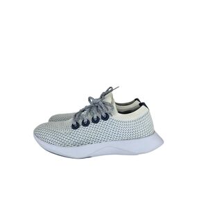 AllBirds Tree Dashers TD Women’s Running Shoes White Geyser Light Blue Size 8